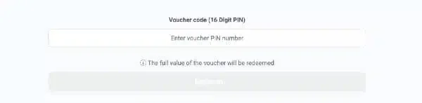 Enter your 16-digit voucher code to pay via MuchBetter