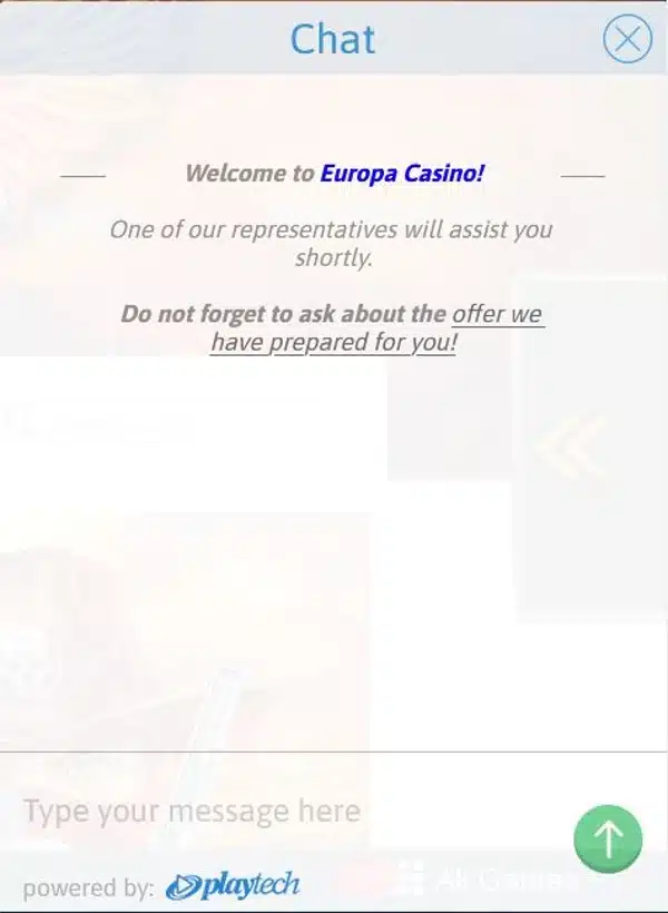 خدمة عملاء موقع europa 